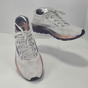 Brooks Ricochet 2 Light Gray Grape Running Shoes Elastic Ankle Grip Women's 9.5